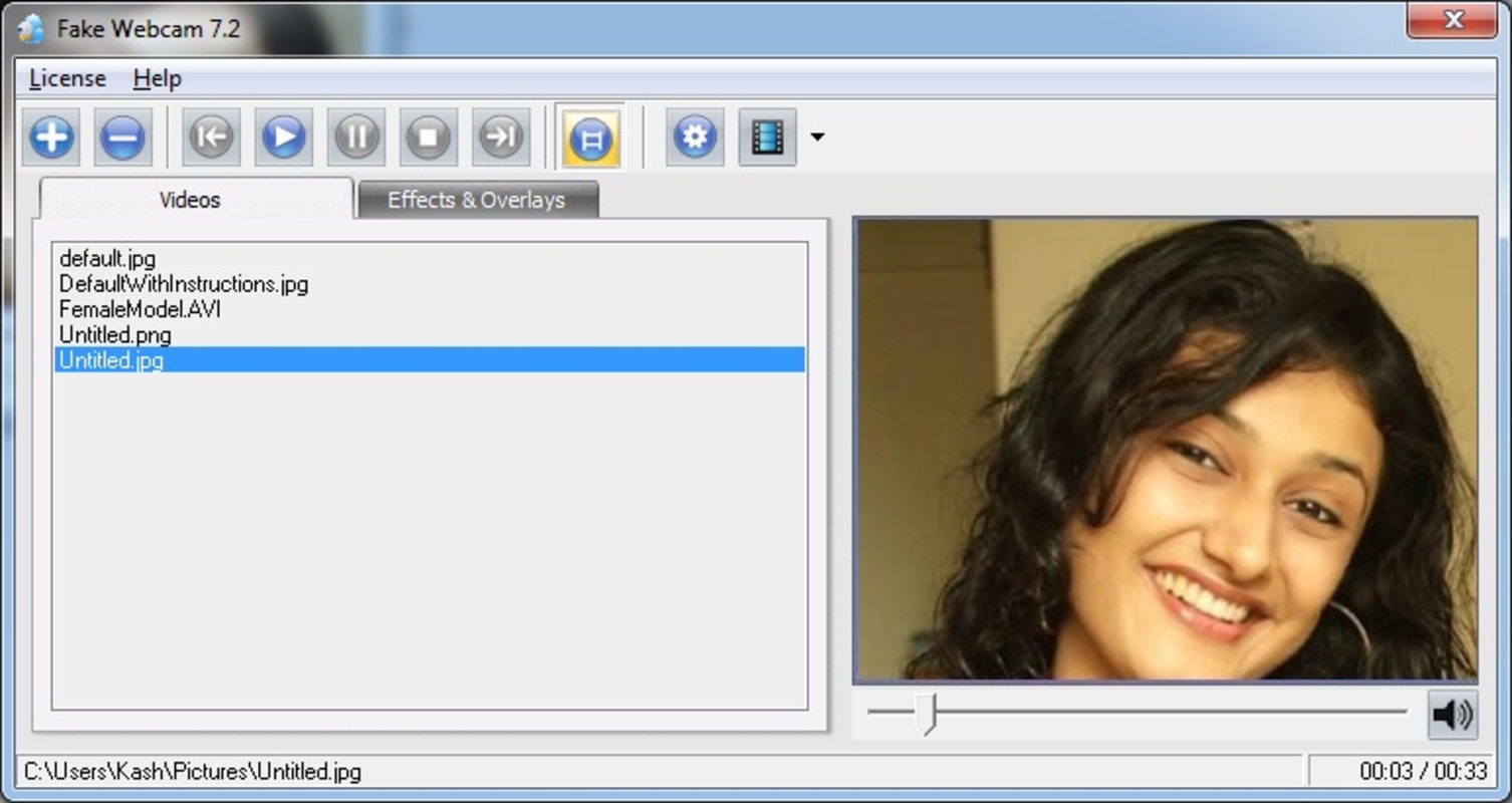 Fake Webcam 7.2 for Windows Screenshot 2