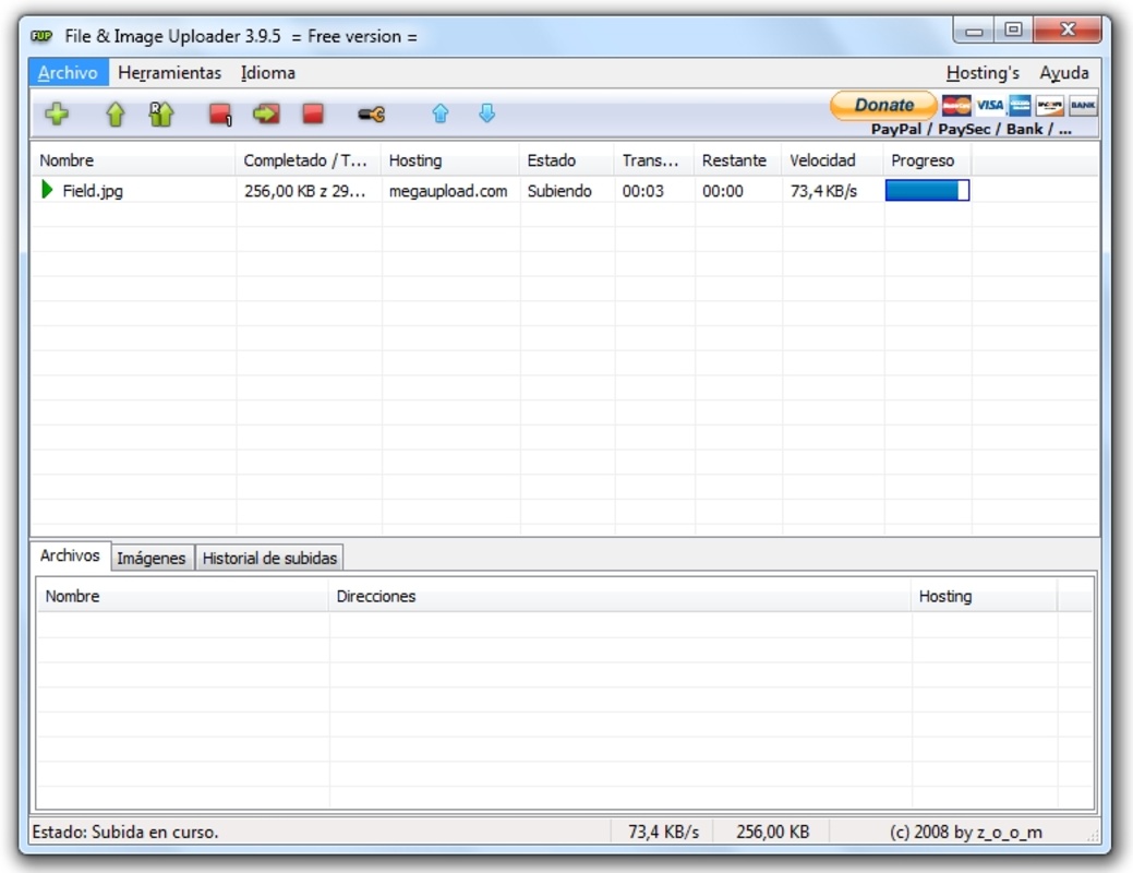 File & Image Uploader 6.2.5 for Windows Screenshot 4