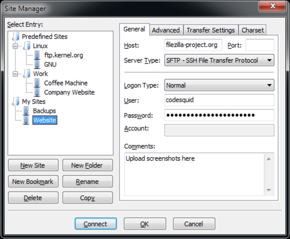 FileZilla 3.63.2.1 for Windows Screenshot 5