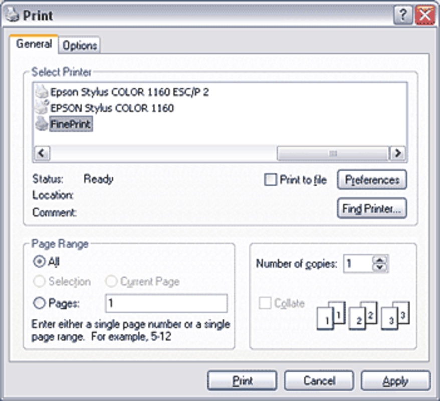 FinePrint 11.33 for Windows Screenshot 2