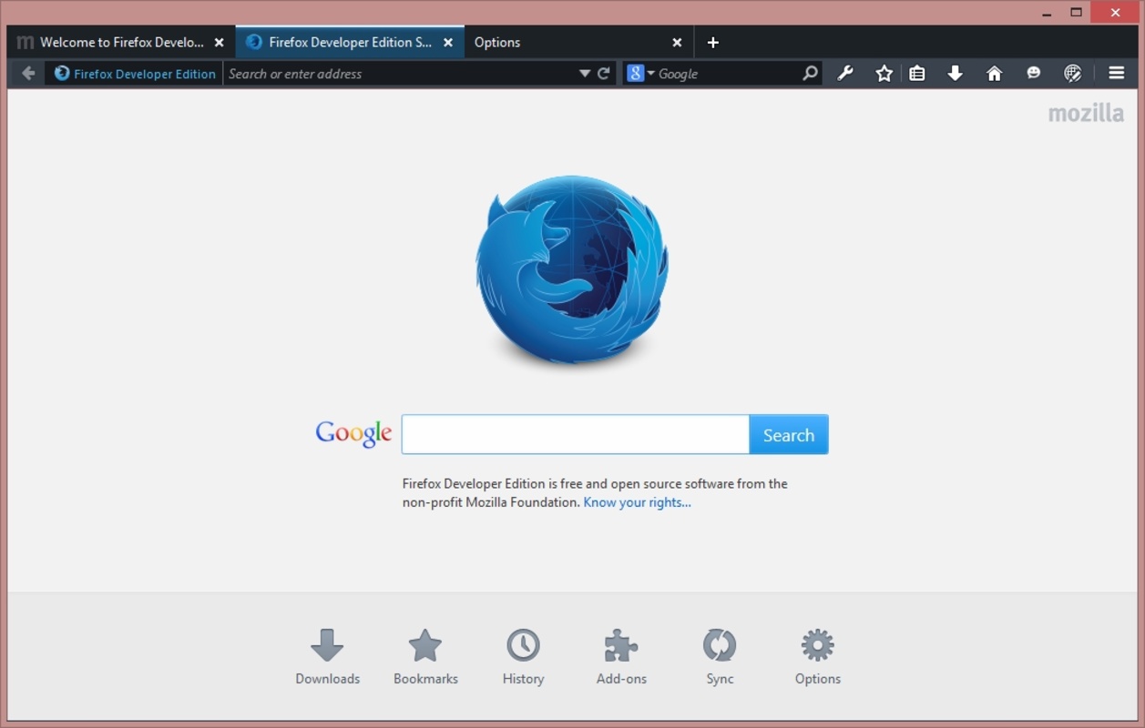 Firefox Developer Edition 121.0b1 for Windows Screenshot 2