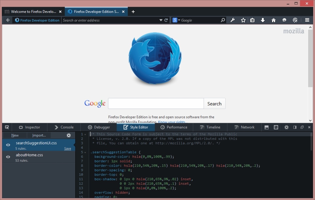 Firefox Developer Edition 121.0b1 for Windows Screenshot 3