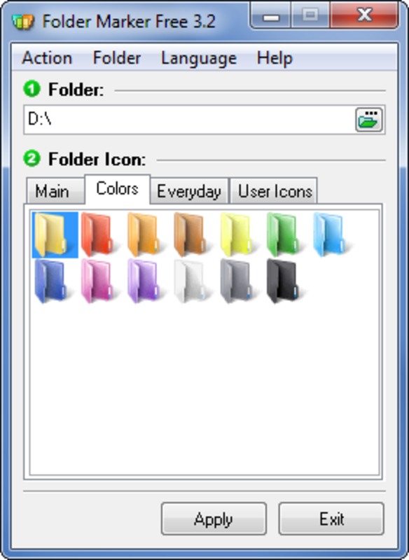 Folder Marker 4.8 for Windows Screenshot 1