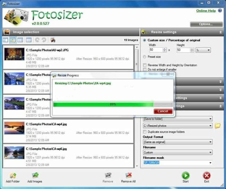 Fotosizer 3.17.2.584 for Windows Screenshot 2