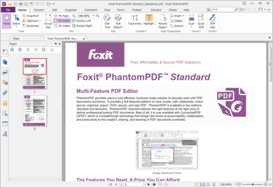 Foxit PDF Editor 12.1.0 for Windows Screenshot 2