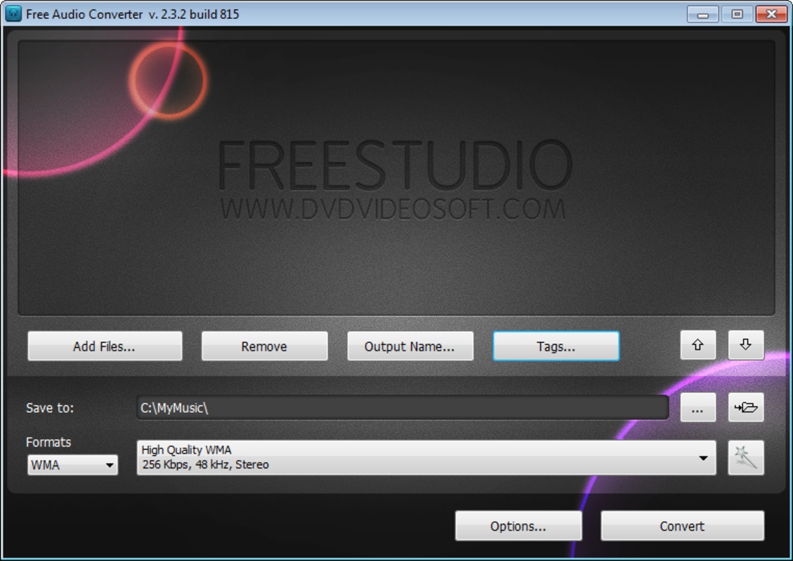 Free Audio Converter 5.1.7.215 for Windows Screenshot 1