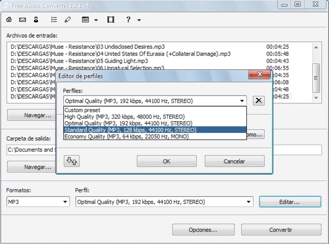Free Audio Converter 5.1.7.215 for Windows Screenshot 3