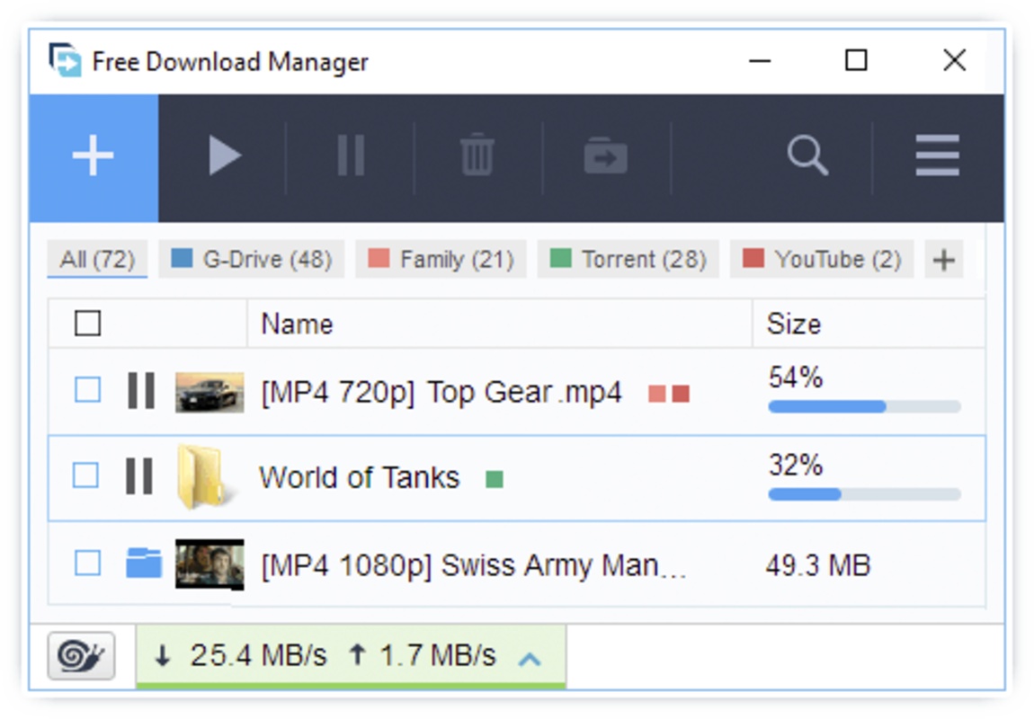 Free Download Manager 6.19.0 feature