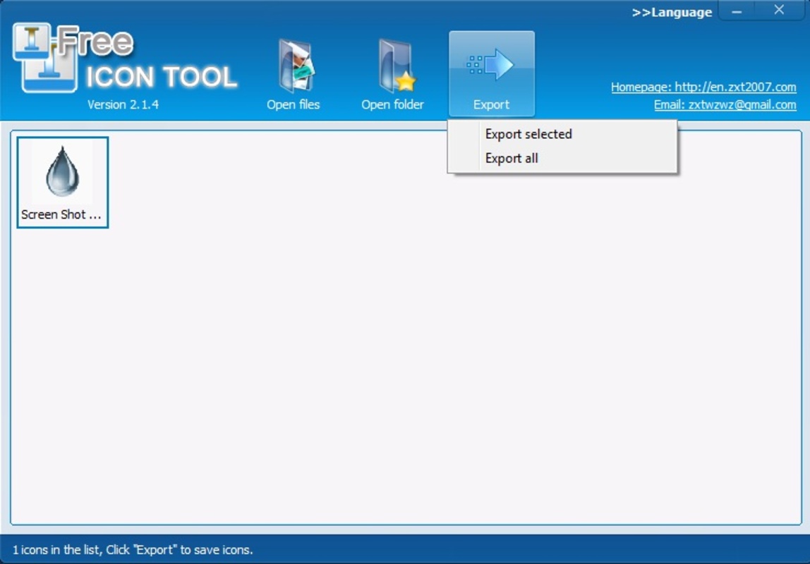 Free Icon Tool 2.1.5 for Windows Screenshot 1