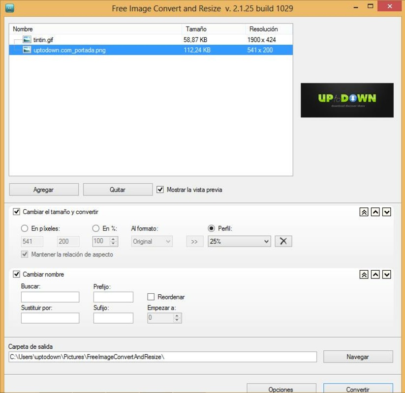 Free Image Convert and Resize 2.1.31.324 for Windows Screenshot 3
