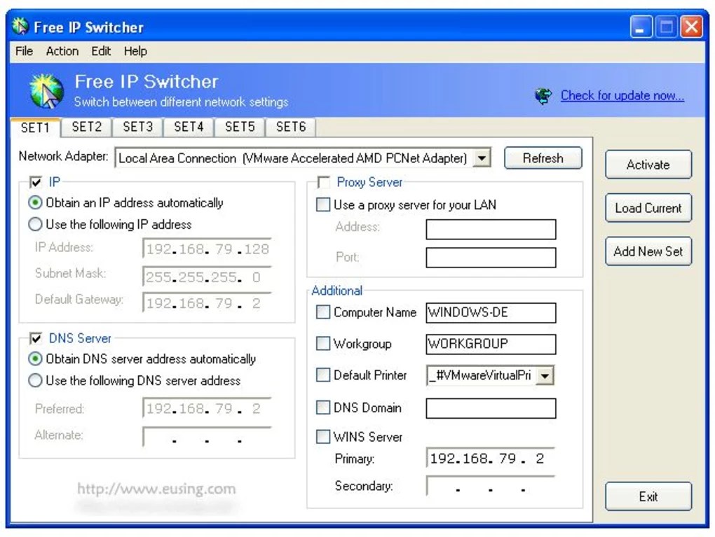 Free IP Switcher 3.3 for Windows Screenshot 2