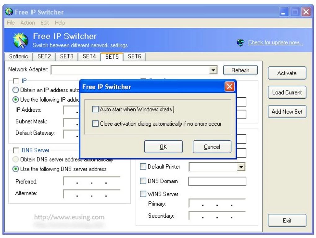 Free IP Switcher 3.3 for Windows Screenshot 3