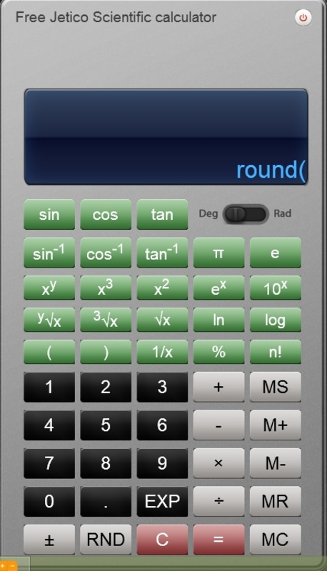 Free Jetico Scientific Calculator 1.01 feature