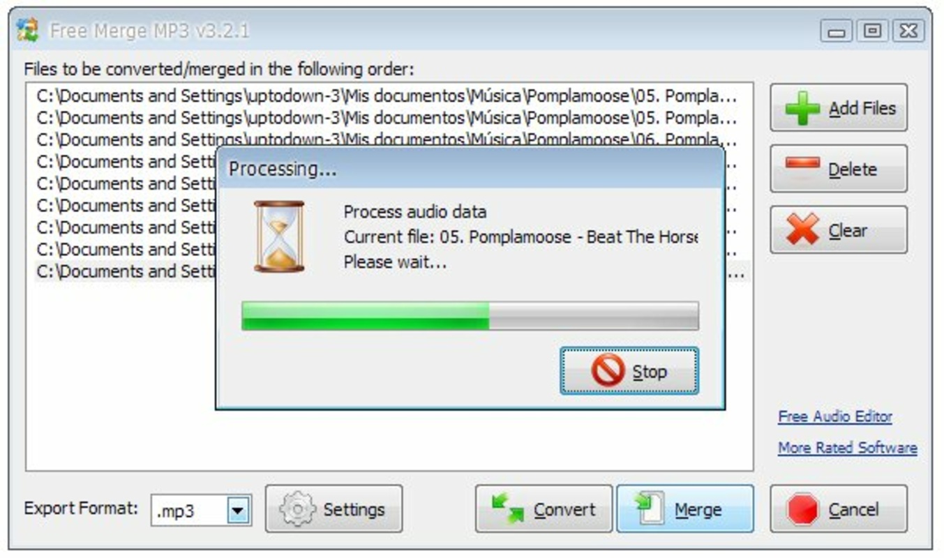 Free Merge MP3 6.0.2 feature