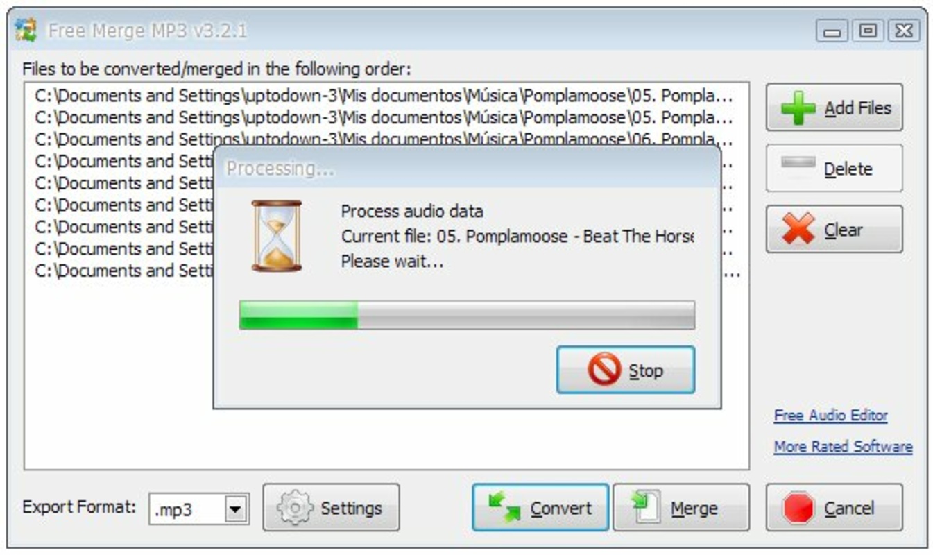 Free Merge MP3 6.0.2 for Windows Screenshot 3
