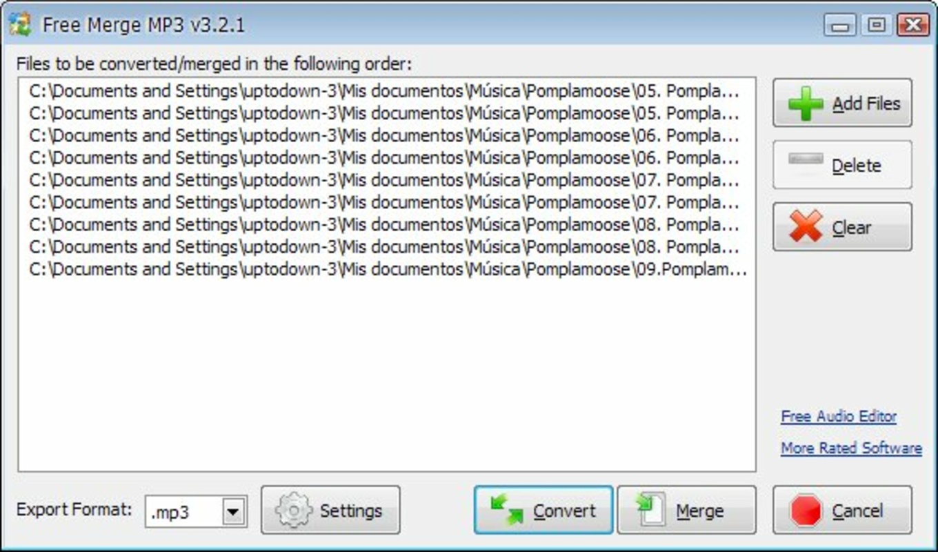 Free Merge MP3 6.0.2 for Windows Screenshot 4