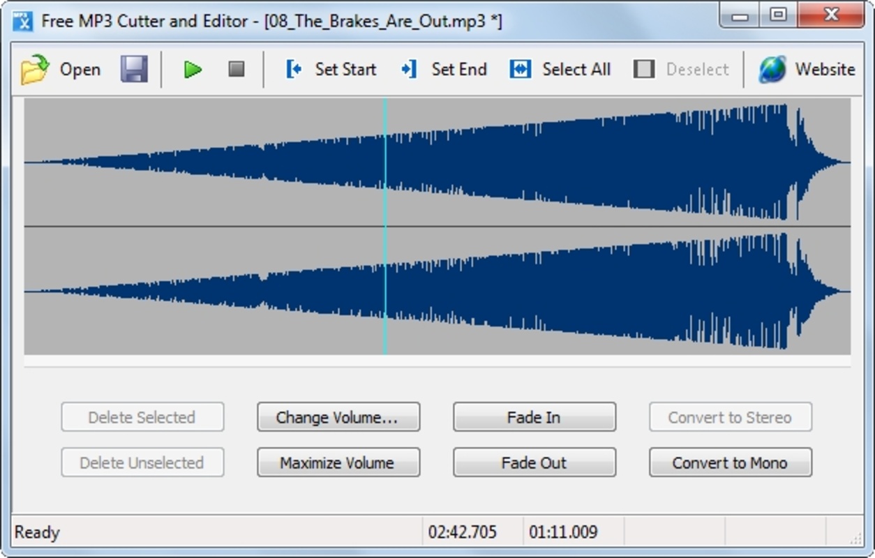 Free MP3 Cutter and Editor 2.8.0.3057 feature