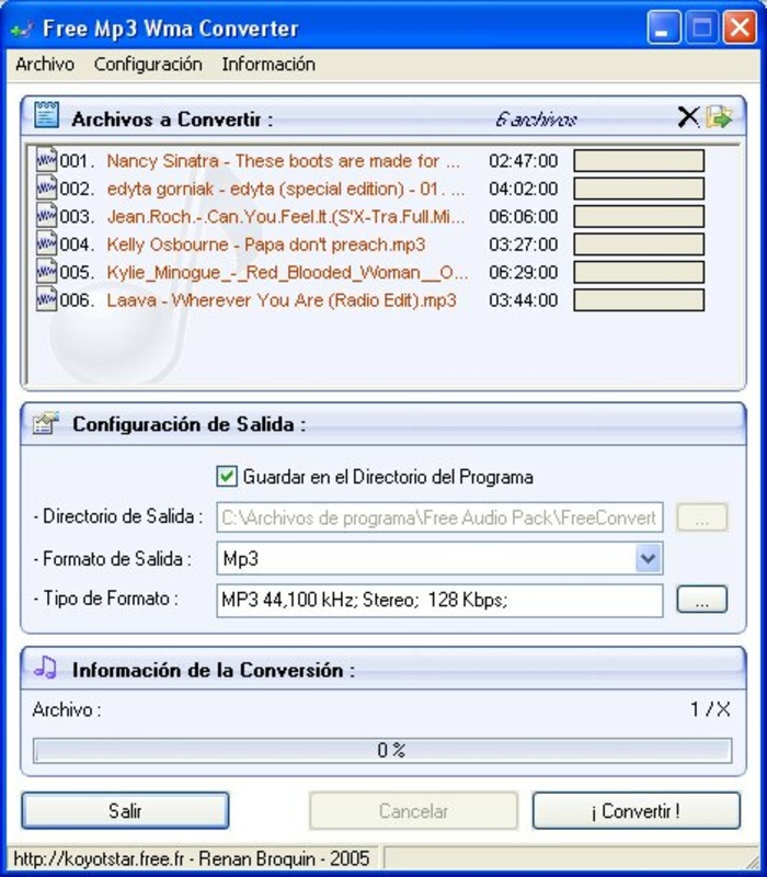 Free Mp3 Wma Converter 1.8.1 feature