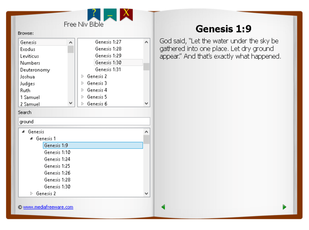 Free NIV Bible 1.0 feature
