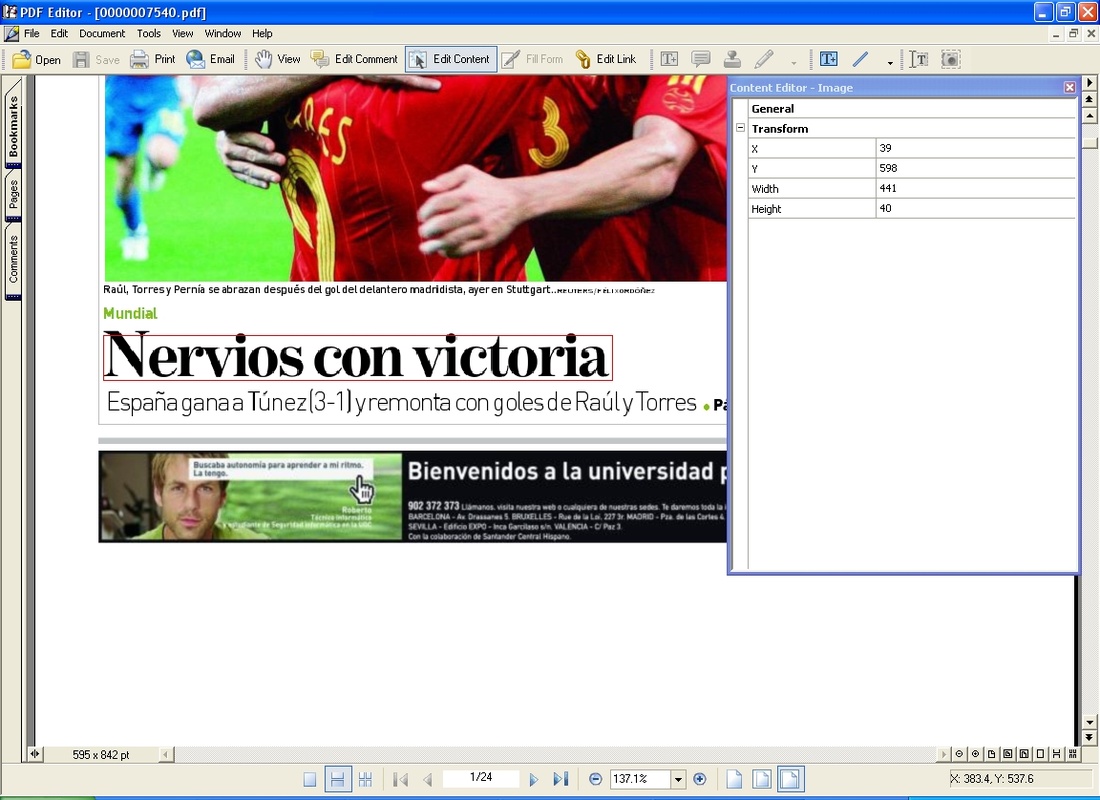 Free PDF Editor 4.1 for Windows Screenshot 1