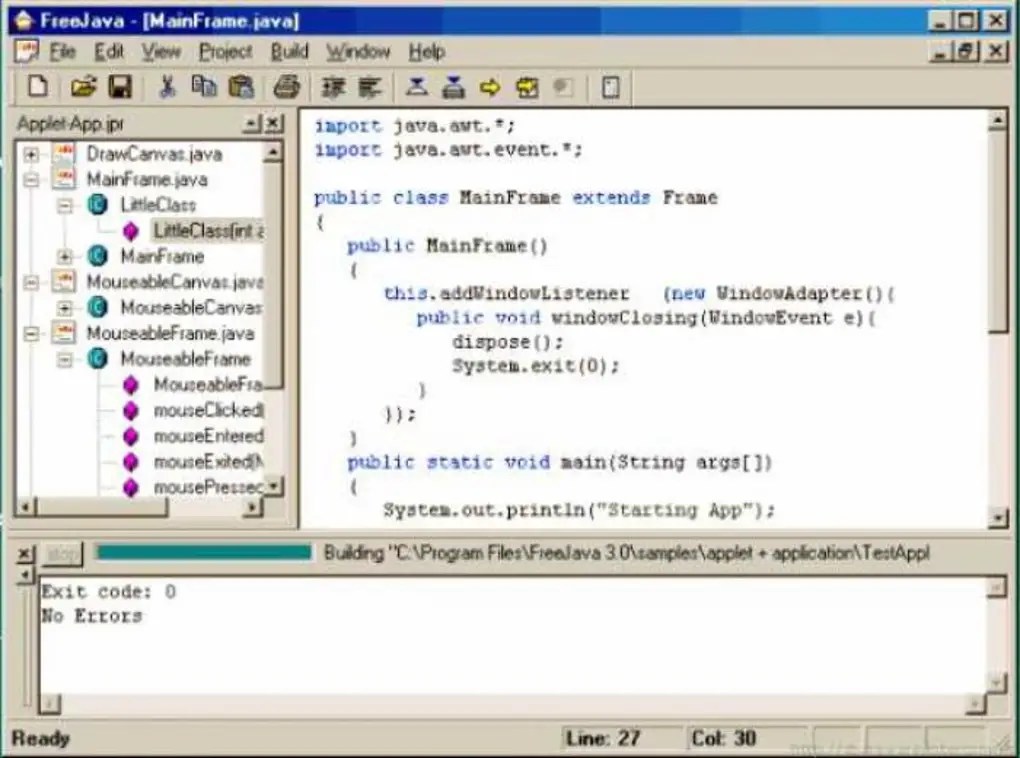 FreeJava 3.0 for Windows Screenshot 1