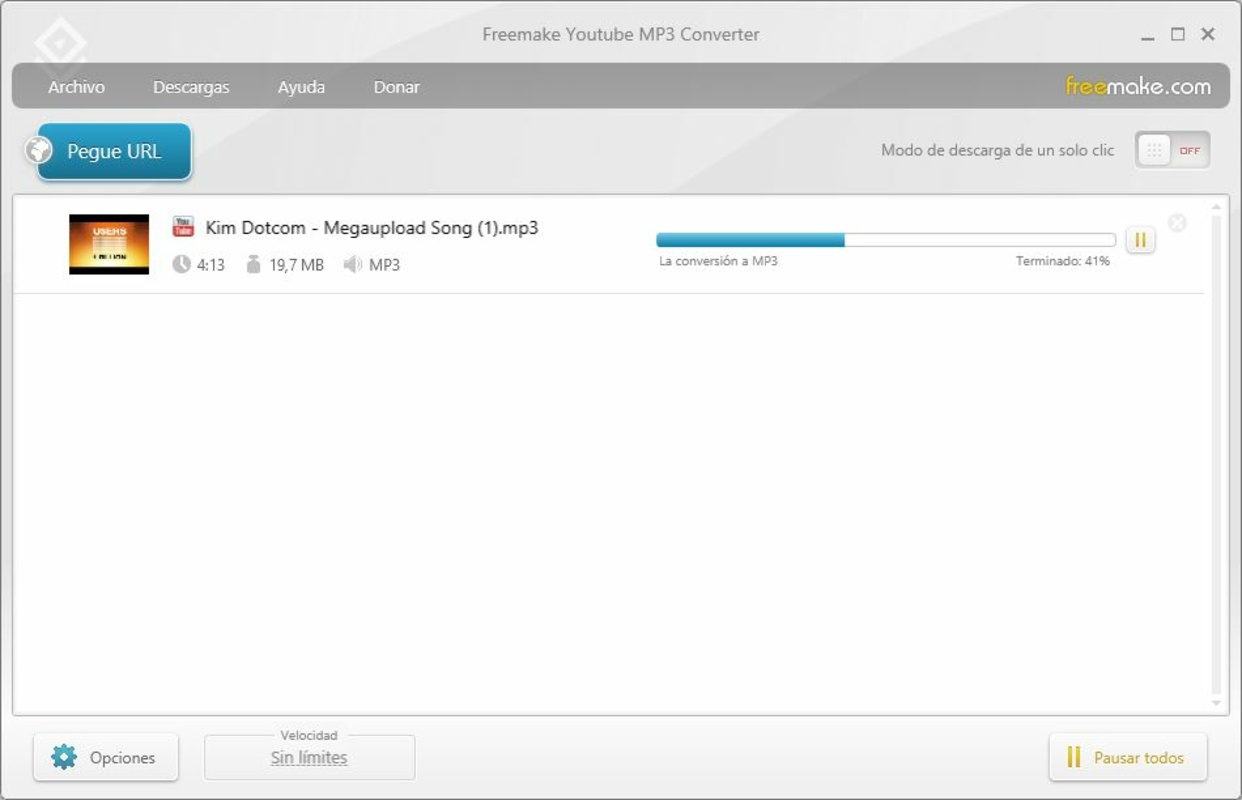 Freemake YouTube MP3 Converter 3.5.2.1 for Windows Screenshot 1