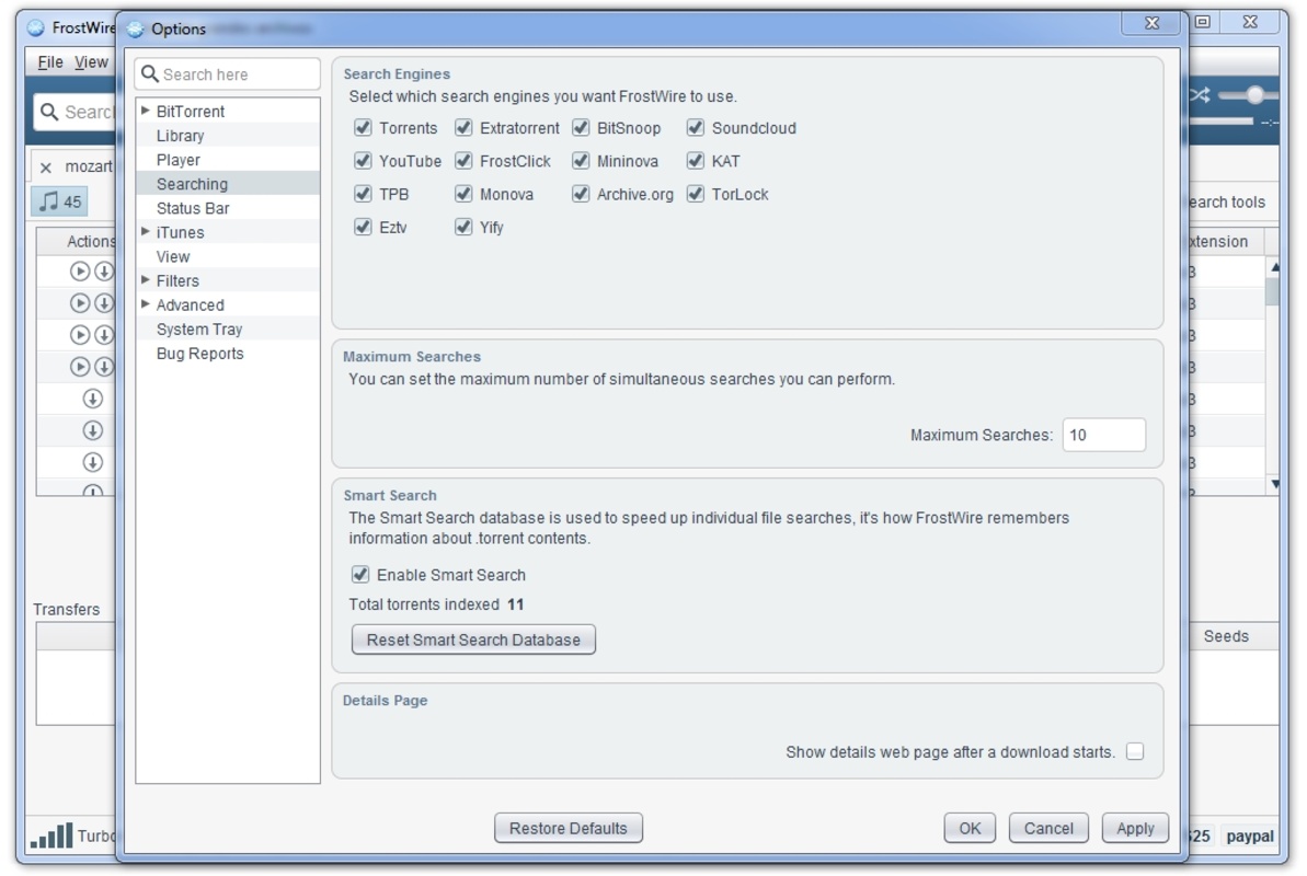 FrostWire 6.10.0 for Windows Screenshot 4