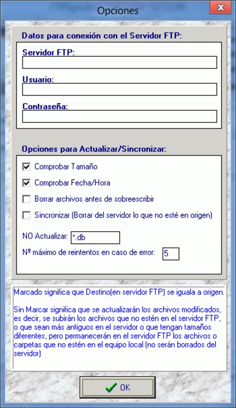 FTPSynchro-Uploader 12.12.09.8 for Windows Screenshot 1