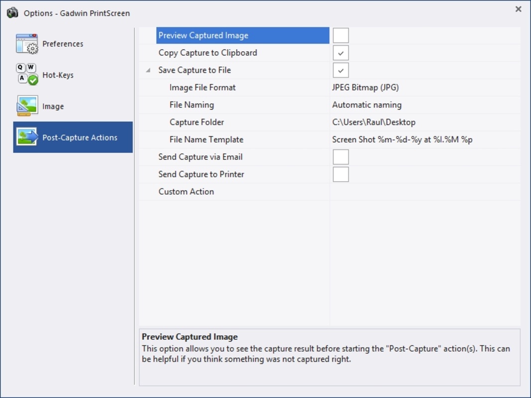 Gadwin PrintScreen 6.5 for Windows Screenshot 3