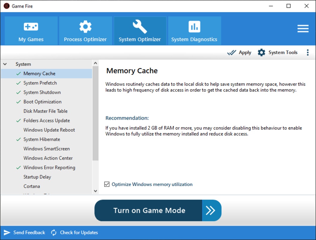 Game Fire 7.0.4298 for Windows Screenshot 1