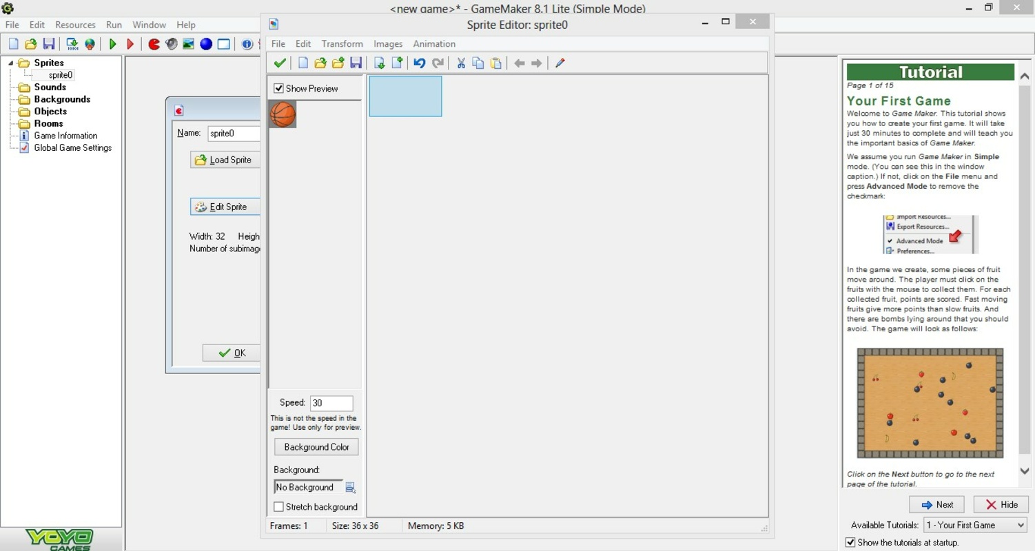 Game Maker 8.1 Lite for Windows Screenshot 4