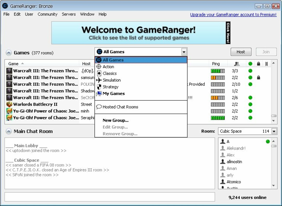 GameRanger 4.9 for Windows Screenshot 3