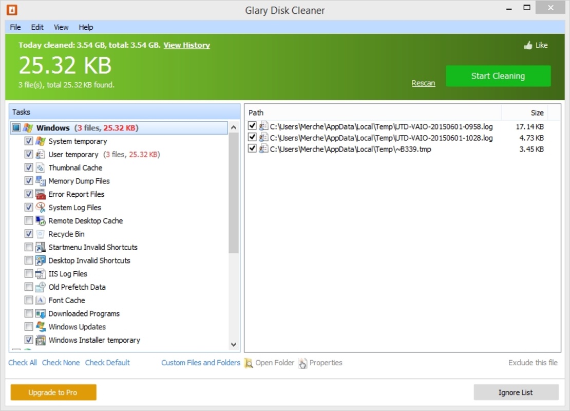 Glary Disk Cleaner 5.0.1.287 feature