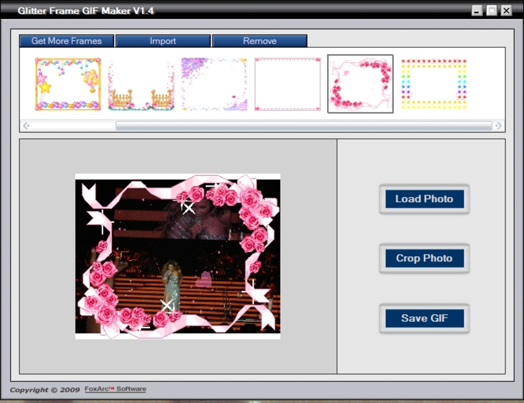 Glitter Frame GIF Maker 1.5 for Windows Screenshot 2