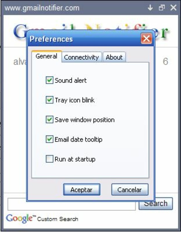 Gmail-Notifier 1.0.0.82 for Windows Screenshot 1