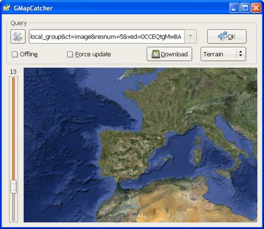GMapCatcher 0.8.0.5 for Windows Screenshot 2