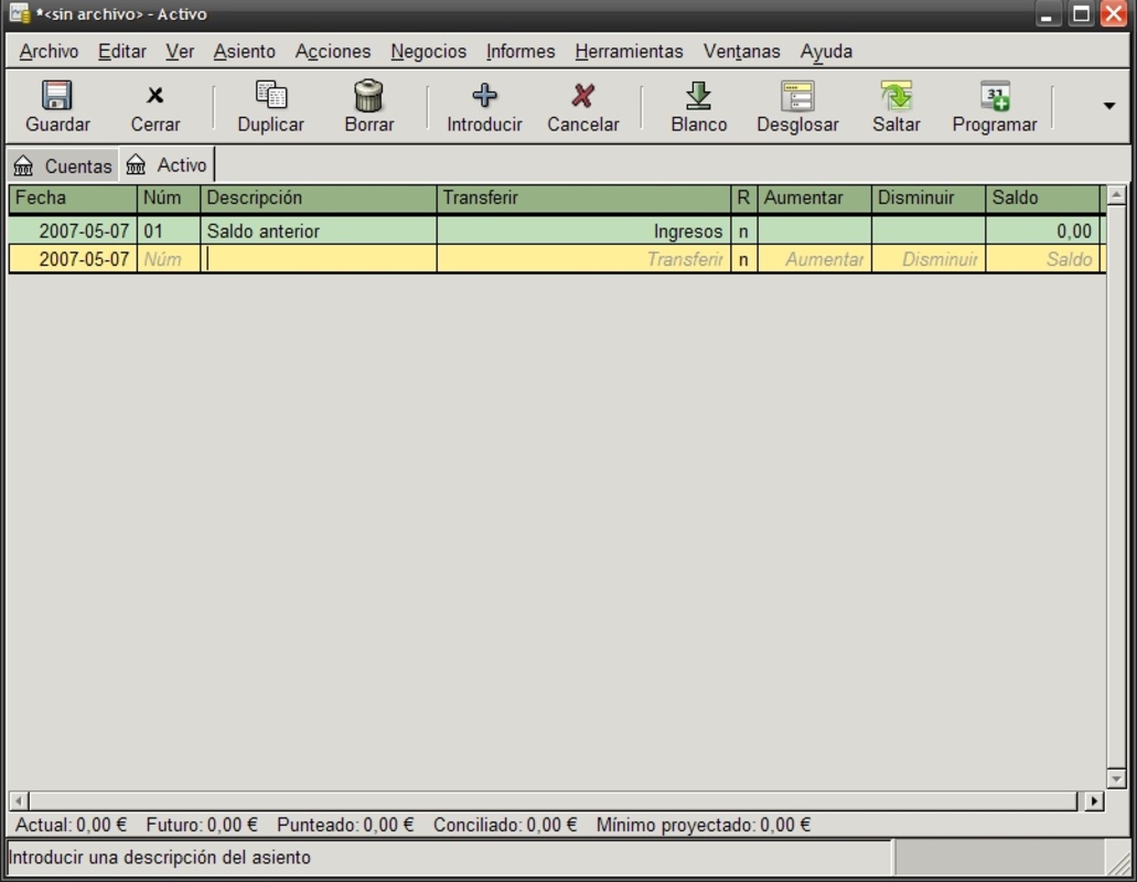 GnuCash 5.0 for Windows Screenshot 2