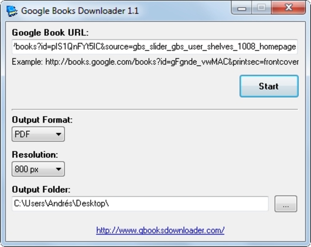 Google Books Downloader 2.7 for Windows Screenshot 3