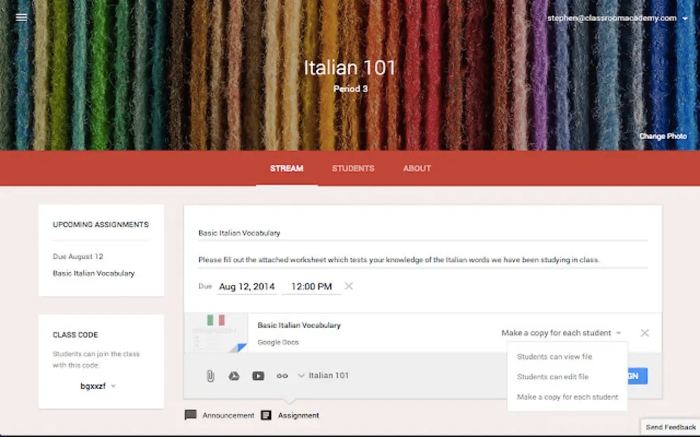 Google Classroom 1.8 for Windows Screenshot 3
