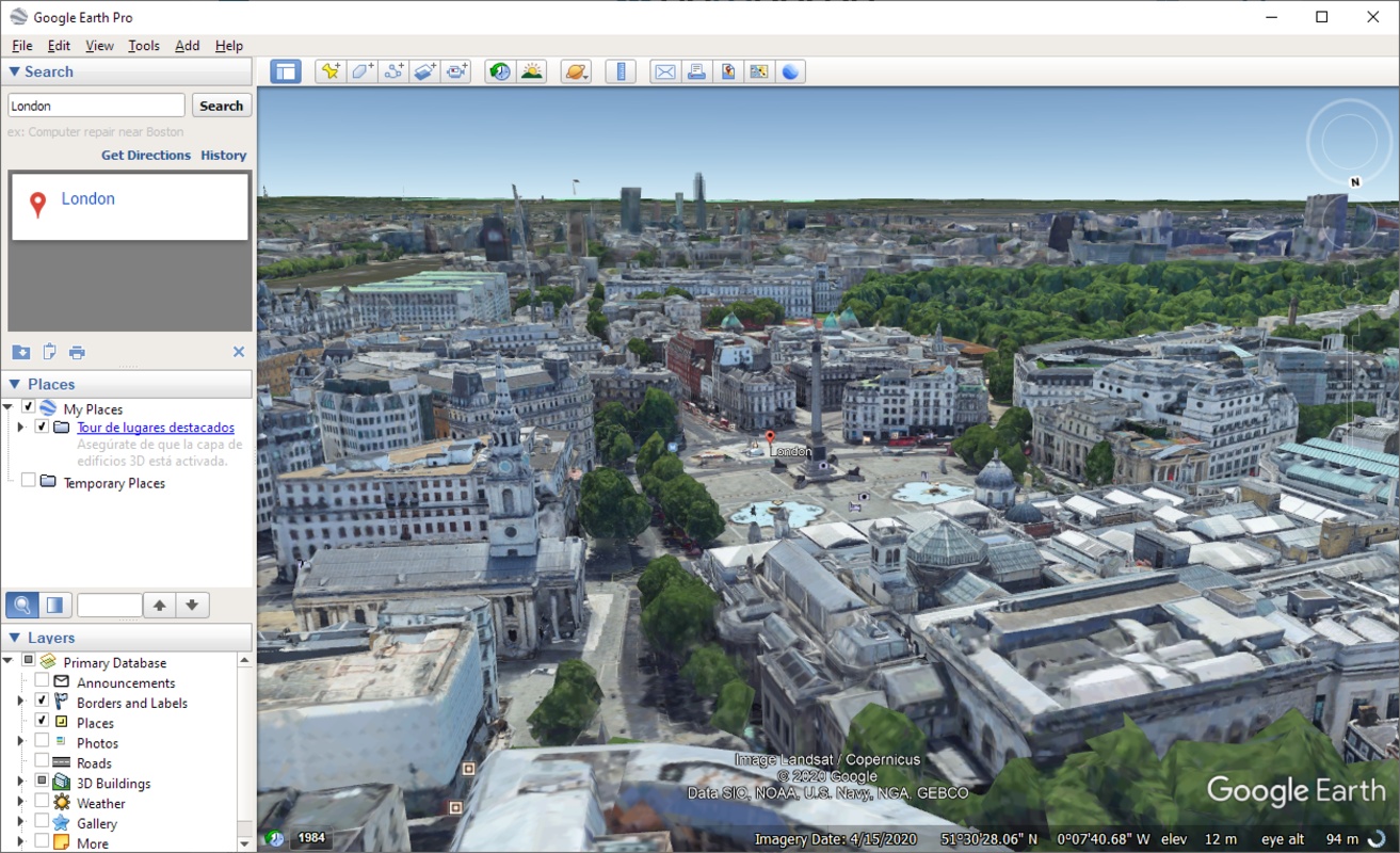 Google Earth 7.3.6.9345 for Windows Screenshot 2