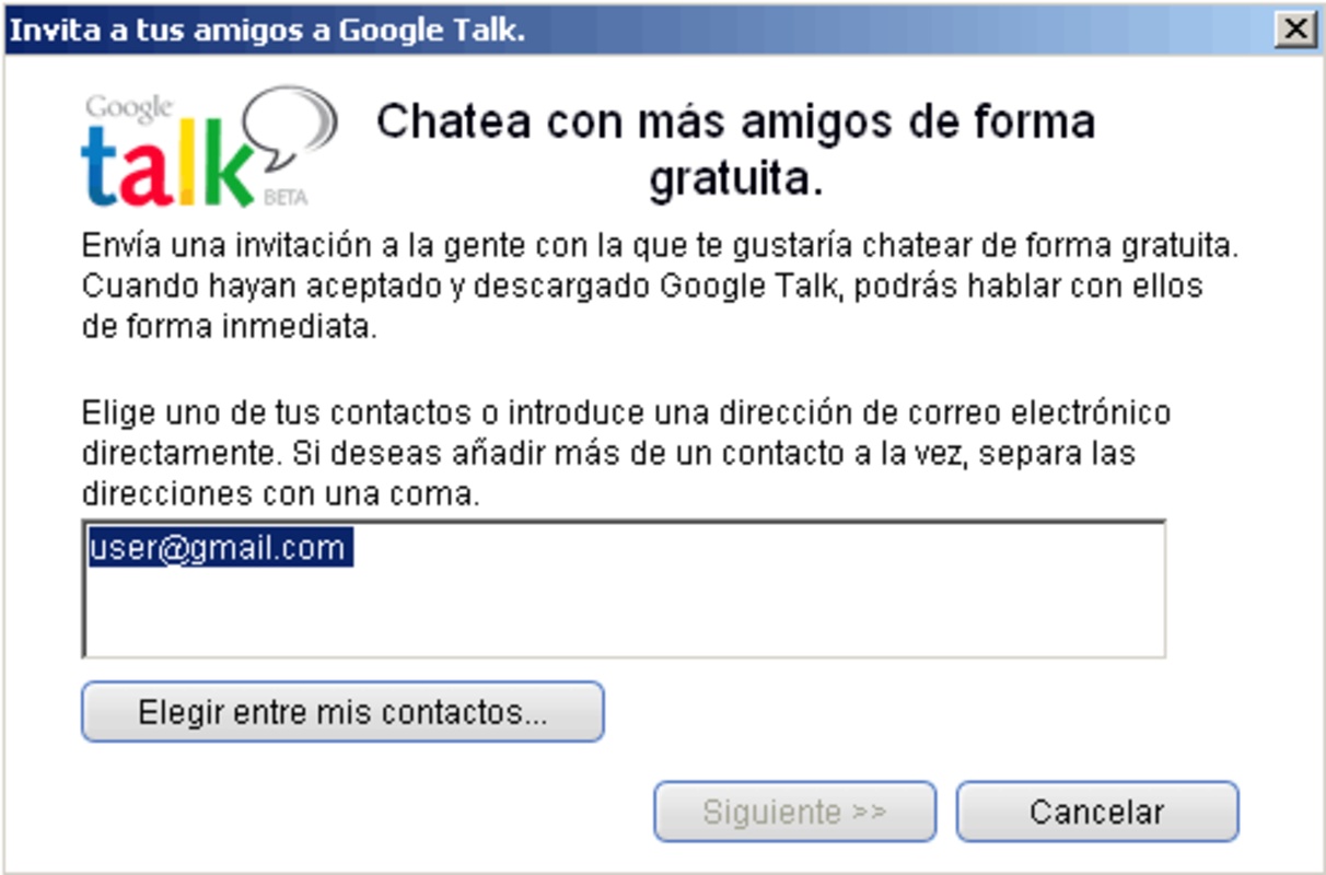 Google Talk 1.0.0.105 for Windows Screenshot 3
