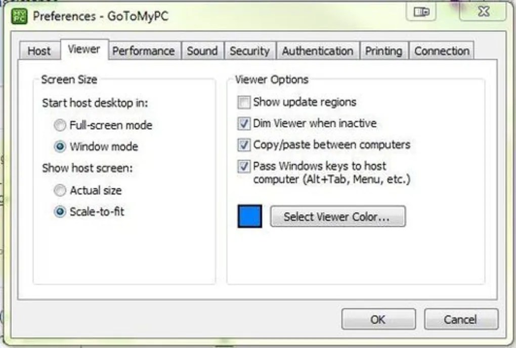 GoToMyPC 10.2.0 feature