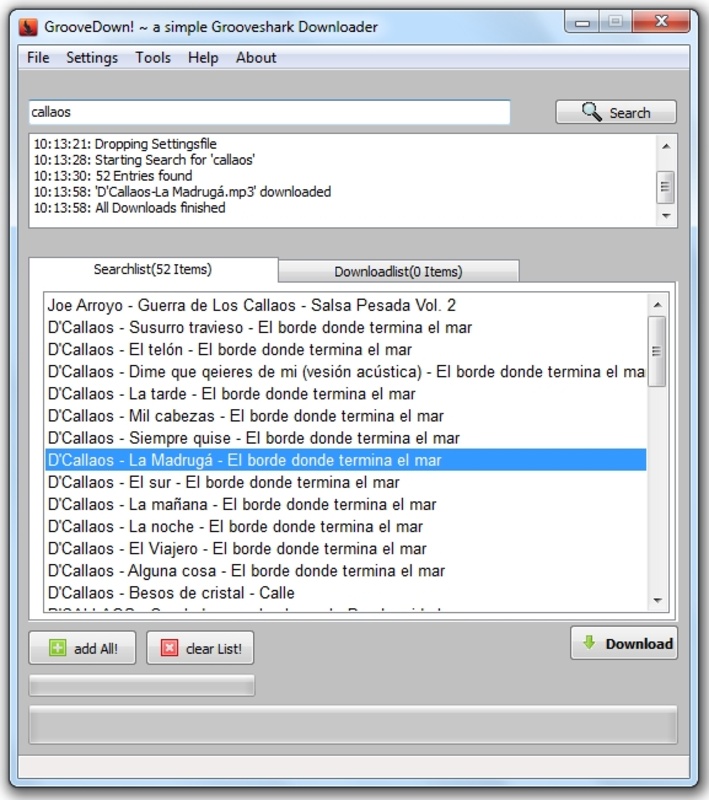 GrooveDown 0.64 for Windows Screenshot 3