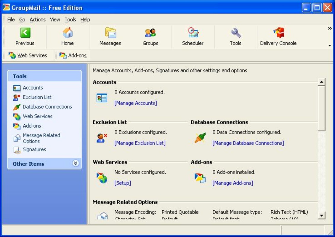 Group Mail Free 6.0.0.62 for Windows Screenshot 1