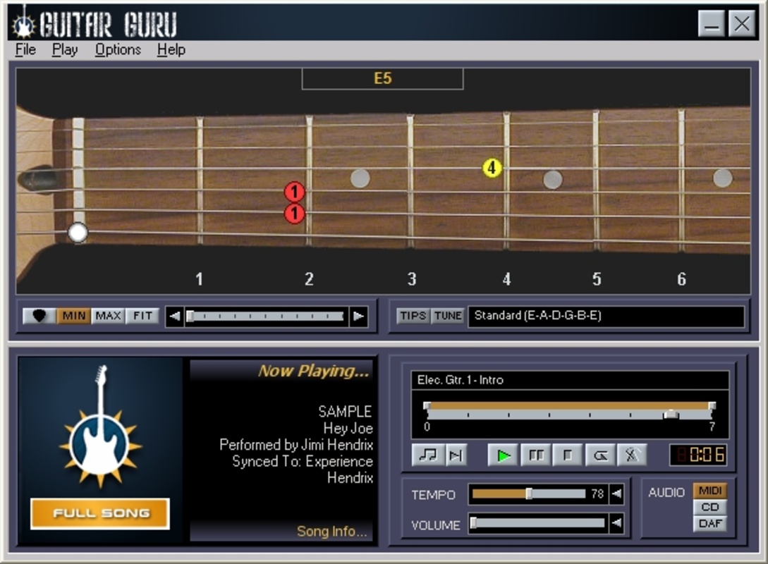 Guitar Guru 3.2.2.22 for Windows Screenshot 1