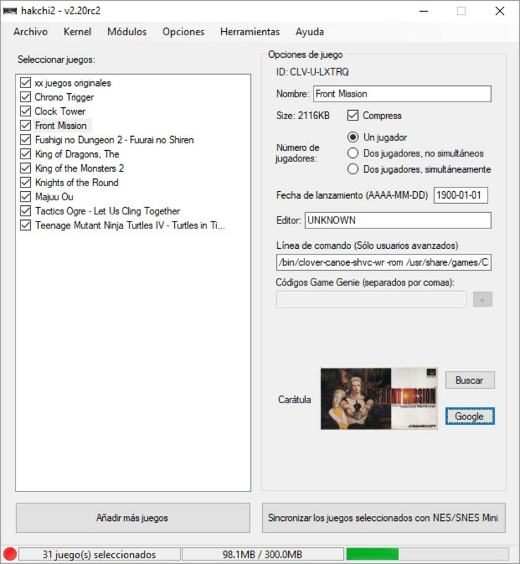 Hakchi2 2.32 for Windows Screenshot 8
