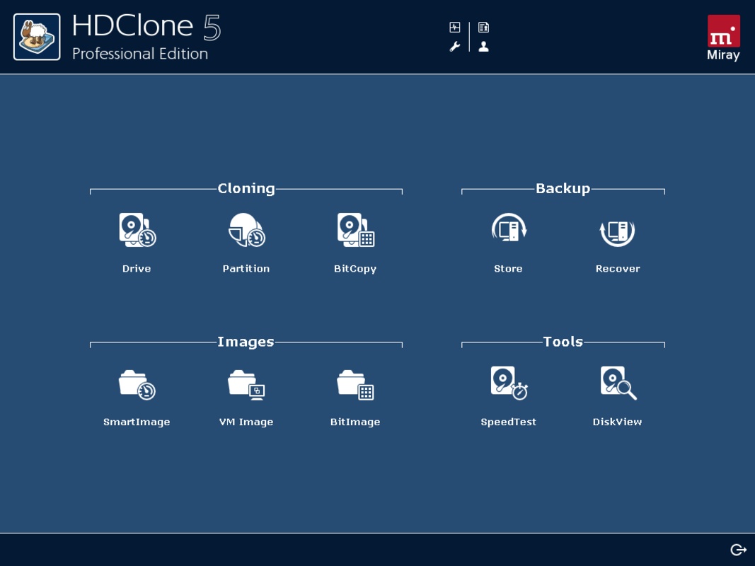 HDClone 11.1.1 for Windows Screenshot 1