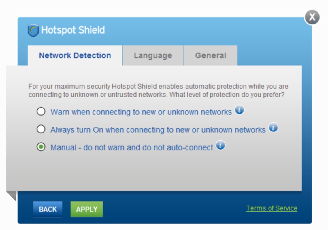 Hotspot Shield 12.1.1 for Windows Screenshot 2