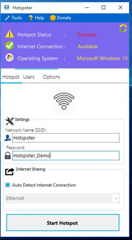 Hotspoter 5.1.8.9 for Windows Screenshot 1