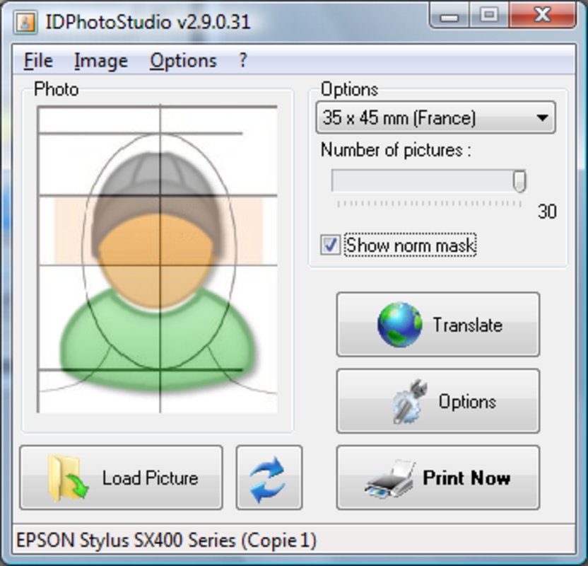 IDPhotoStudio 2.16.5 for Windows Screenshot 1